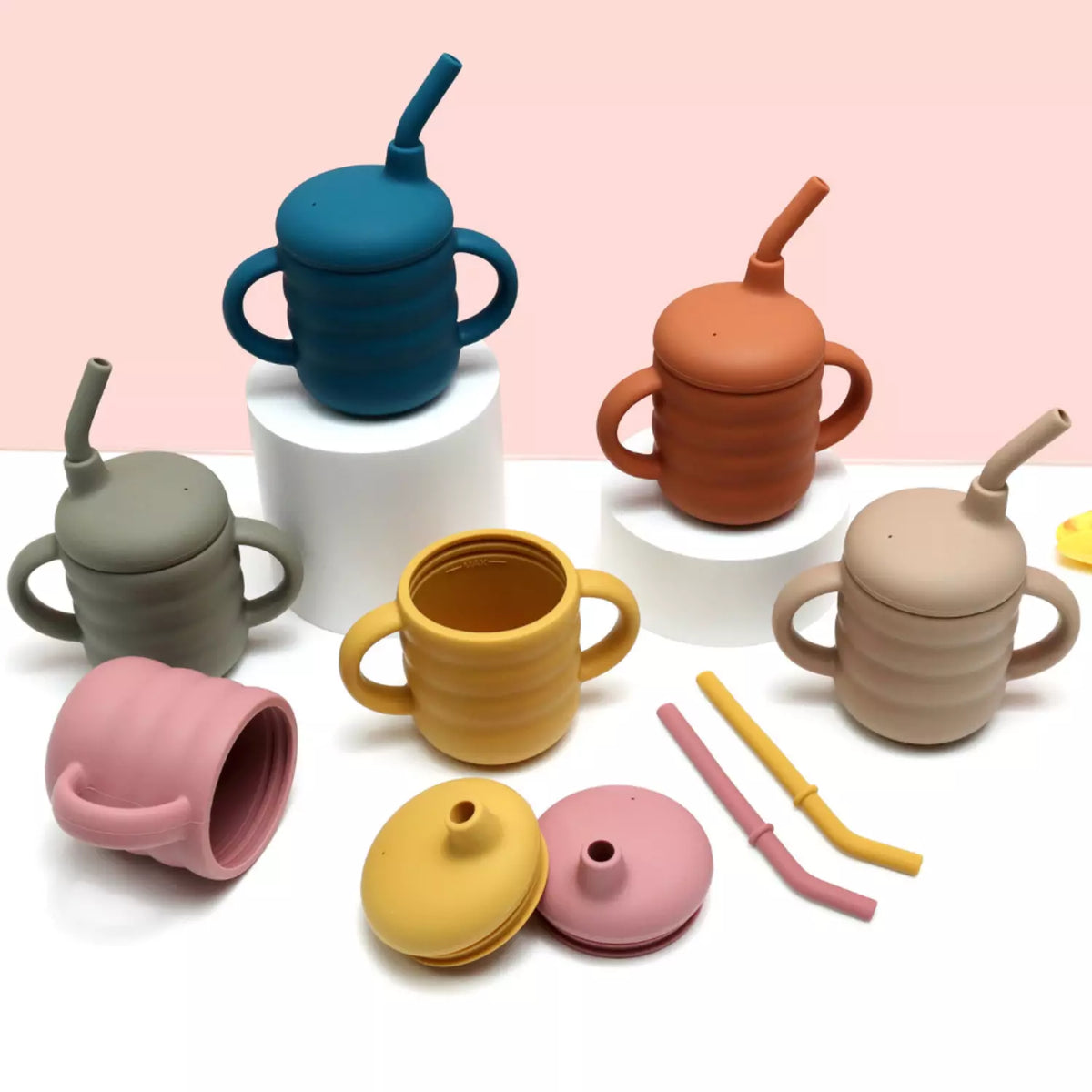 Tasse apprentissage bébé silicone souple