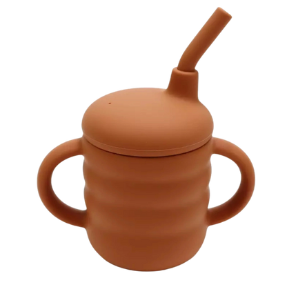 Tasse apprentissage bébé rouge tomette